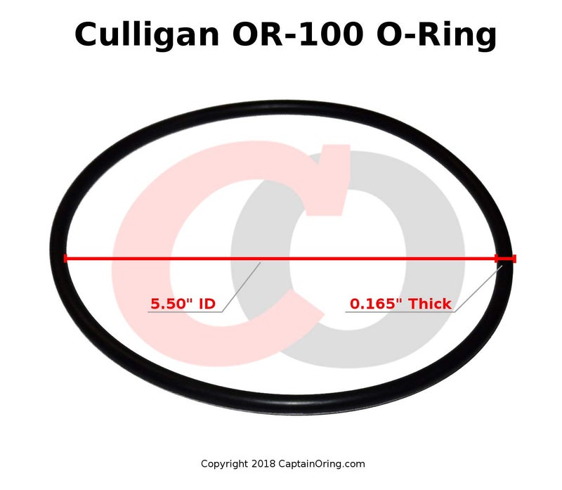 Captain O-Ring - Culligan Compatible OR-100 (OR100) O-Ring Replacement for Big Blue Filter Housing Buna-N ORing (3 Pack) [Also Compatible with Simpure DB10P/DB20P] - Image 3